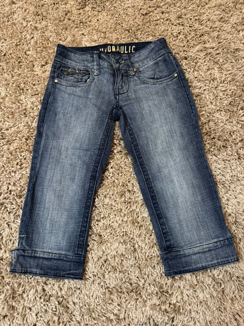 Hydraulic Women's Denim Capri Jean's Size 1/2